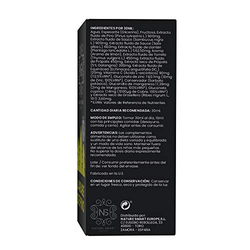 Jarabe de Pino|Complemento Alimenticio con Vitamina C , Propóleo y Minerales|Refuerza el sistema Inmune||Alivia los Síntomas de la Tos Mejorando las molestias en Pecho y Garganta| 100% Natural|250ml