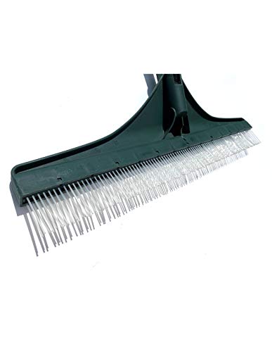 Jardin202 - Rastrillo para peinar Césped Artificial Deluxe - con Mango Incluido