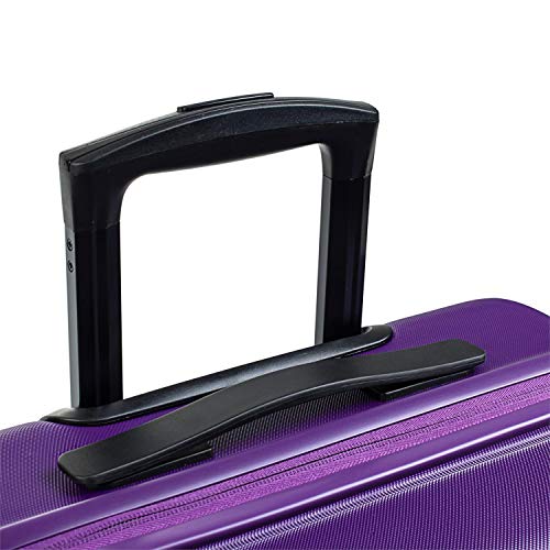 JASLEN - Maleta de Viaje Cabina Rígida 4 Ruedas Trolley ABS. Equipaje de Mano. Resistente y Ligera. Mango Asa y Candado. Tamaño Pequeño Low Cost. Calidad y Diseño. 73150, Color Morado