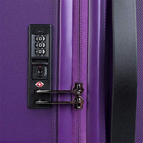 JASLEN - Maleta de Viaje Cabina Rígida 4 Ruedas Trolley ABS. Equipaje de Mano. Resistente y Ligera. Mango Asa y Candado. Tamaño Pequeño Low Cost. Calidad y Diseño. 73150, Color Morado