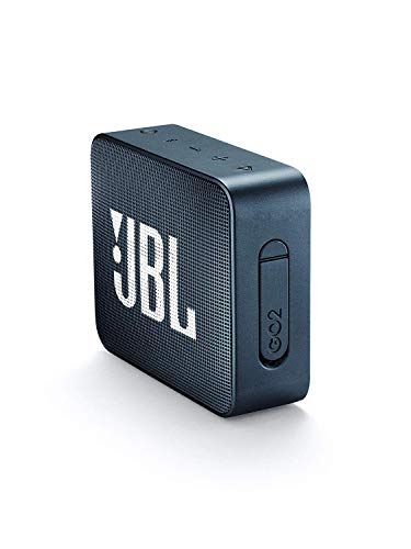 JBL GO 2 - Altavoz inalámbrico portátil con Bluetooth, resistente al agua (IPX7), hasta 5h de reproducción con sonido de alta fidelidad, azul marino