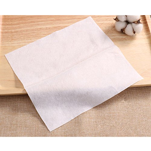 JEBBLAS Toallitas Secas de Algodón para Pieles Sensibles, Toallitas para Bebés, Toallitas de Maquillaje y Paños Desechables, 300 Toallitas