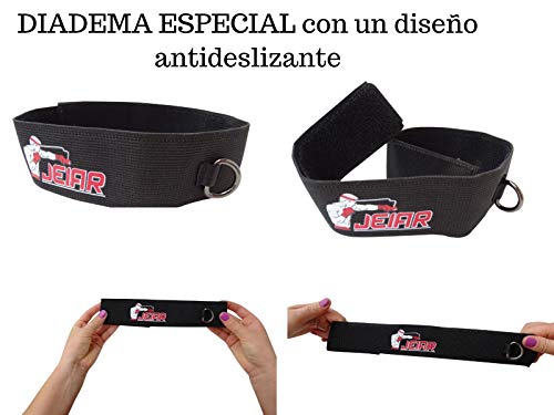 Jeiar 4 x Pelota de Boxeo para Cabeza con Diadema y Banda Elastica & Boxing Reflex Ball & Punching & Pera & Saco en casa