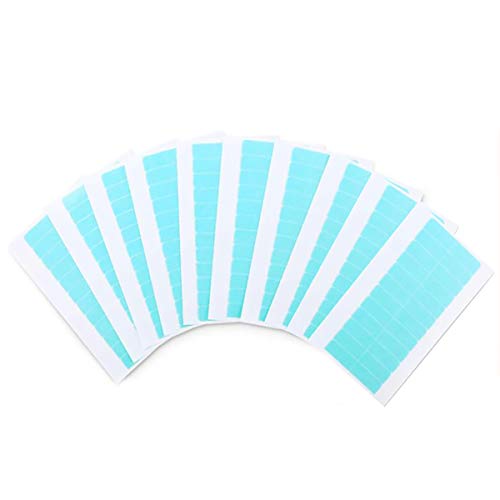 JEMESI 120 Unidades de Cinta de Extensión de Pelo de Doble Cara Extensiones Cintas para Reemplazo, 4 x 0,8 cm