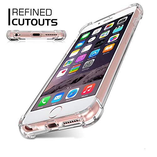 Jenuos Funda iPhone 6 / iPhone 6S, Transparente Suave Silicona Protector TPU Anti-Arañazos Carcasa Cristal Caso Cover para iPhone 6 / 6S - Transparente (6G-TPU-CL)