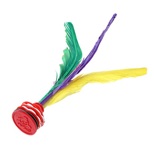 JERKKY Colorido Pluma Chino Jianzi pateando Shuttlecock Fitness Deporte Juguete Juego pie