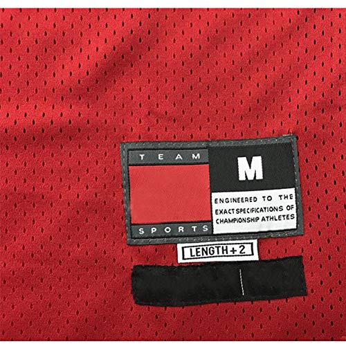 Jersey de Baloncesto Legend,23# Michael Jordan Chicago Bulls Bordado Transpirable Swingman Jersey, 90S Hip Hop Clothing Top de Camiseta para Fiesta (S-XXL)-Red-XXL