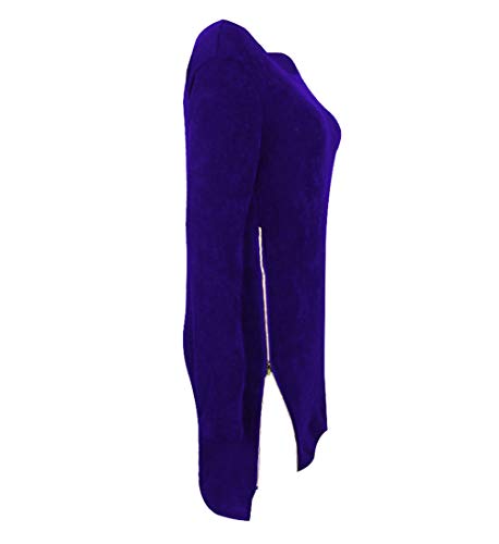 Jersey Largo Mujer Oversize Jerseys de Punto Mujer Largos Sueter Vestido Jersey Cremallera Señora Gordos Ancho Invierno Sweaters de Mujer Sweater Tejido Jerséis de Mujer Suéter Jerséy Sueteres 4XL