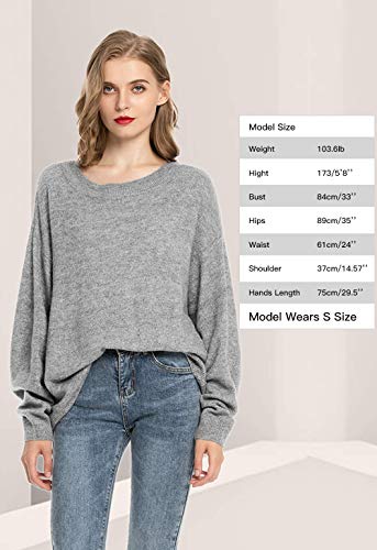 Jersey Mujer Invierno Sueter Mujer 2019 Jersey Elegante Blanco Azul Rayas Jerseys Punto Gris Suelta y Cómoda