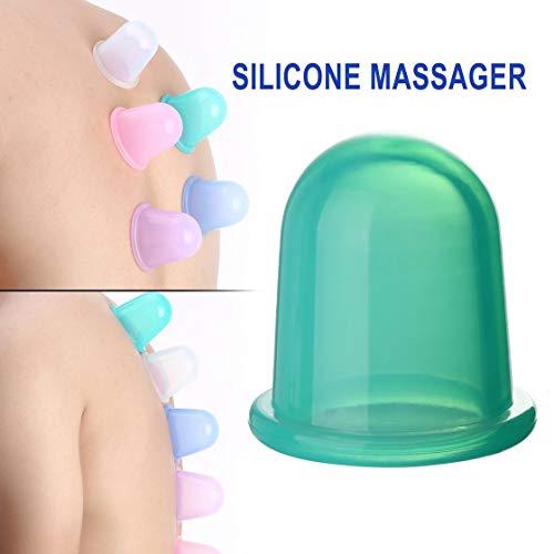 Jessicadaphne Set de ventosas anticelulíticas de silicona y ventosas de masaje corporal para el tratamiento de la celulitis y la relajación muscular