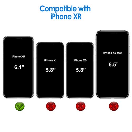 JETech Funda Compatible iPhone XR 6,1", Carcasa Absorción de Impacto, Transparente
