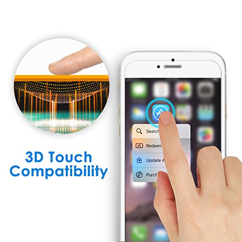 JETech Protector de Pantalla para iPhone 6s y iPhone 6, Vidrio Templado, 2 Unidades