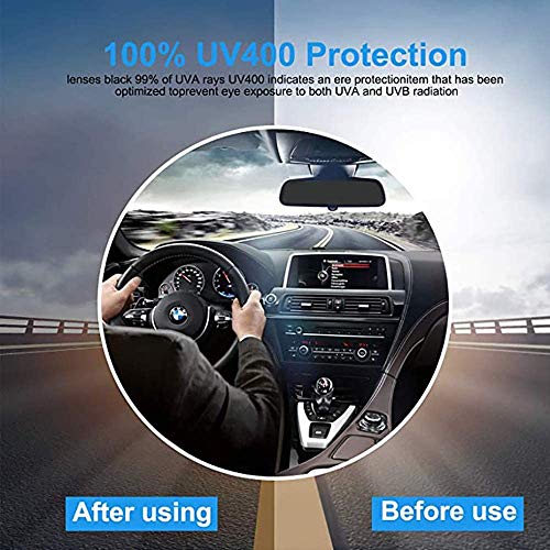 JFNX Gafas De Sol Deportivas Polarizadas, UV400 Gafas de Ciclismo con 5 Lentes Intercambiables para Ciclismo, béisbol, Pesca, esquí, Funcionamiento