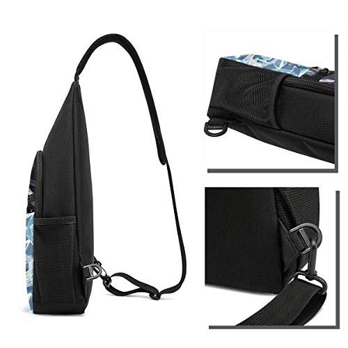 JHUIK Sword Art Online Alicization Bolso bandolera Impermeable Bandolera Multifuncional Compacta Mochila en el pecho Bolso bandolera de viaje para hombres y mujeres