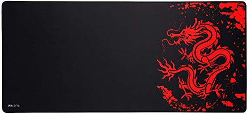 JIALONG Grande Alfombrilla de Ratón Ordenador XXL (900x400x3mm) Speed Gaming Mouse Pad con Superficie de Tela Suave, precisión y Velocidad mejoradas, diseñada para Videojuegos Gamers