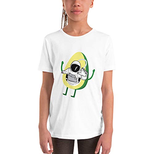 Jimbeels Avocado Astronaut | Camisa Espacial Divertida | Camiseta Adolescente de Regalo para los fanáticos del Espacio | Divertido Motivo de Aguacate en el Espacio | con Las Estrellas