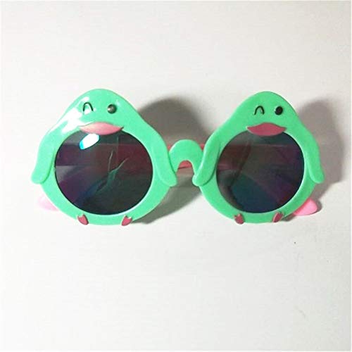 JINGHANLIANG Vidrio Protector 2pcs Gafas De Sol For La Muchacha, Niño, Adolescente，UV400 Protección contra Rayos Solares Ultravioleta，Gafas De Moda (Color : Green)