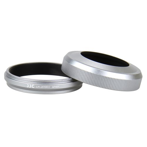 JJC – Parasol de Objetivo para Fujifilm X100, X100S y X100T, Color Plateado