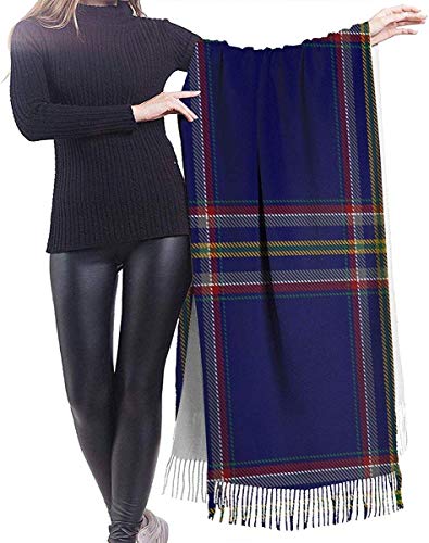 JJsister Bufandas de Mujer,Bufanda Chales para Mujer, Winter Warm Wrap Shawl Clan Douglas Tartan Print Scarves Blanket Scarf For Women Men