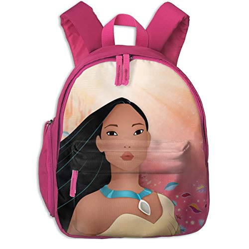 JKSA Pocahontas Mochila Mochilas Escolares de Moda Mochila Linda para niños niñas, Rosa, Talla única
