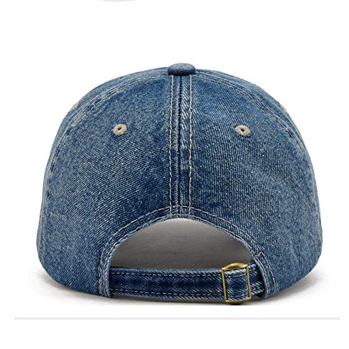 JKYJYJ Gorra De Beisbol Nueva Marca NYC Denim Gorra De Béisbol Hombres Mujeres Bordado Letra Jeans Snapback Sombrero Casquette Verano Deportes EE.UU. Hip Hop Cap Gorras