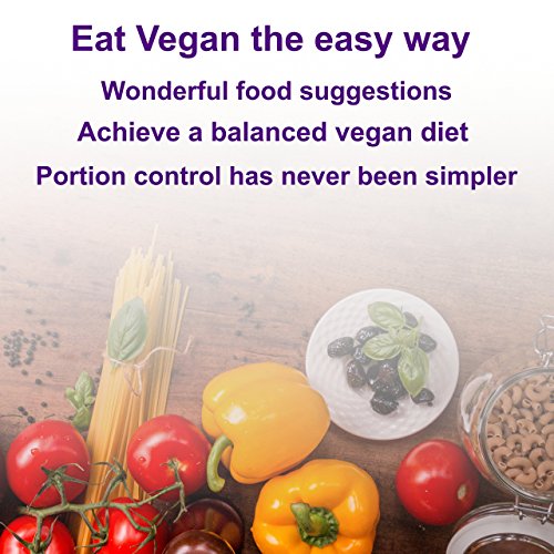 J&M Plato Vegano | Secciones fáciles de diseñar bellamente para Seguir una Dieta Vegetariana/Vegana | Plato de Comida para Ideas de Comida y Control de porciones para Perder Peso fácilmente