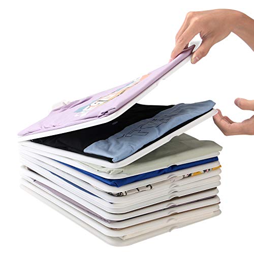 JMT Armario organizadores, Camiseta Organizador Organizador Armario de Ropa Camisa Puente de Almacenamiento Junta Pila, (Pack de 20)