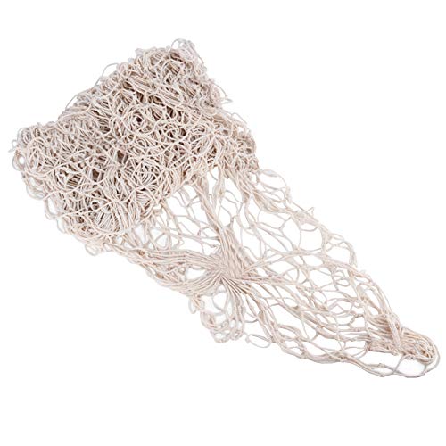 JNCH Red de Pesca Decorativa (2 * 1.5m) Decoración Náutica Pared Habitación Estilo Mediterráneo Foto Colgando Decoración Mediterránea para Casa Hogar Salón Fiesta Bar Color Beige