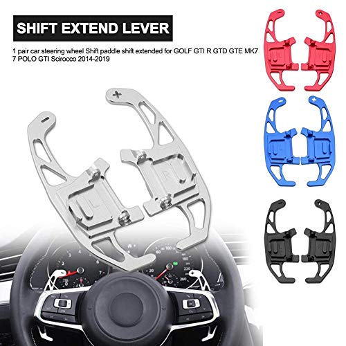 JNXZHQCBP Paleta de Cambio de Volante de Aluminio para autopartes. para Golf GTI R GTD GTE MK7 7 Polo GTI Scirocco 2014 2019 Autopartes