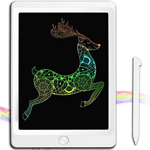 JOEAIS Tableta de Escritura LCD Color 8,5 Pulgadas Doodle Tabler de Escritura electrónica Tablero de Dibujo Digital Tableta de Dibujo gráfico Adecuado para niños, hogar, Escuela, Oficina (Blanco)