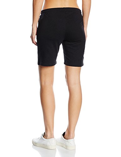 John Smith Eslava - Pantalón Corto de Felpa para Mujer, Color Negro, Talla XL