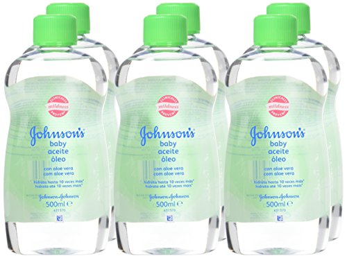 Johnson's Baby Aceite Aloe - 500 ml - [paquete de 6]