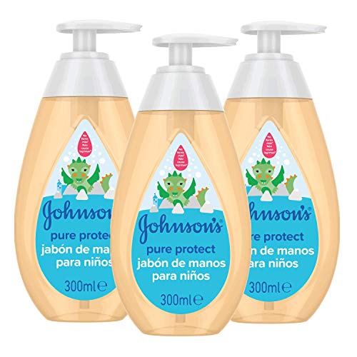 Johnson's Pure Protect - Jabón de manos 3 x 300 ml