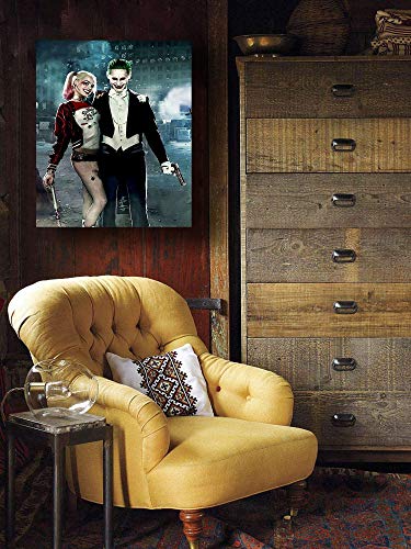 Joker and Harley Quinn - Lienzo decorativo para pared (61 x 91 cm)