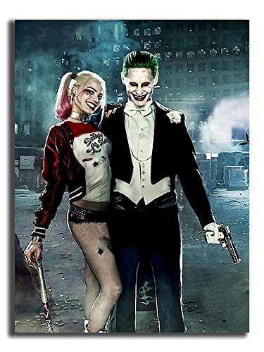 Joker and Harley Quinn - Lienzo decorativo para pared (61 x 91 cm)