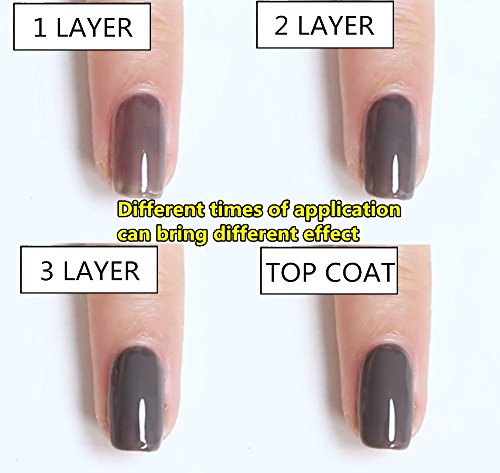 Joligel Kit 4x Esmaltes Semipermanentes Shellac para Uñas de Gel Set Pintauñas Permanentes Manicura UV LED Nail Art Multicolor (7,3ml), Caramelo Toffee / Rosa Chica / Beige Desnudo / Rojo Baya