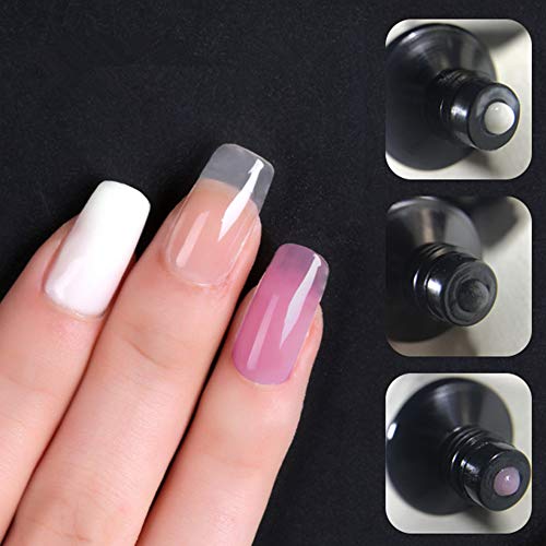 Joligel Poli Gel Constructor para Extensión de Uñas Polygel UC LED para Manicura Francesa Profesional, Uso Fácil Resultado Rápido, Color Rosa