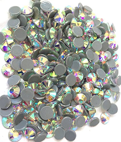 Jollin Vidrio Diamantes de Cristal de Espalda Plano Gemas de Cristal, Hotfix Crystal AB, SS20 1440pcs