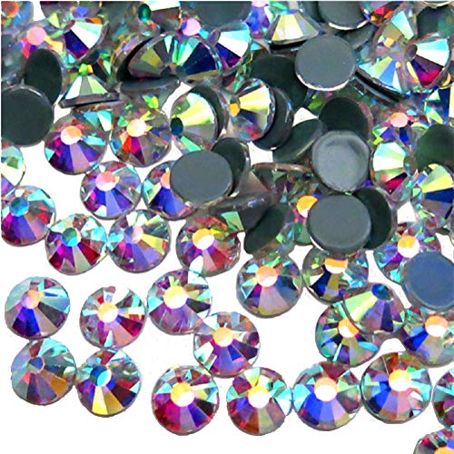 Jollin Vidrio Diamantes de Cristal de Espalda Plano Gemas de Cristal, Hotfix Crystal AB, SS20 1440pcs