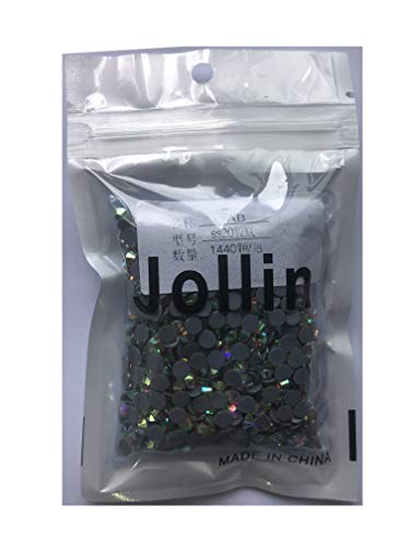 Jollin Vidrio Diamantes de Cristal de Espalda Plano Gemas de Cristal, Hotfix Crystal AB, SS20 1440pcs