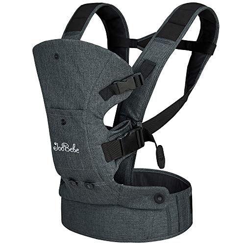 JooBebe Mochila Portabebes Ergonómico 4 en 1 Multifunción Portabebés Mochila Porta Bebé Ergonomico con Suave y Ahorro de Trabajo Correas de Hombro