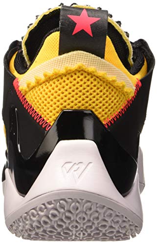 Jordan Why Not Zer0.2 Se, Zapatillas de Baloncesto para Hombre, Black/Flash Crimson/Amarillo/Vast Grey, 42 EU