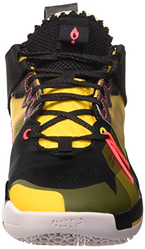 Jordan Why Not Zer0.2 Se, Zapatillas de Baloncesto para Hombre, Black/Flash Crimson/Amarillo/Vast Grey, 42 EU