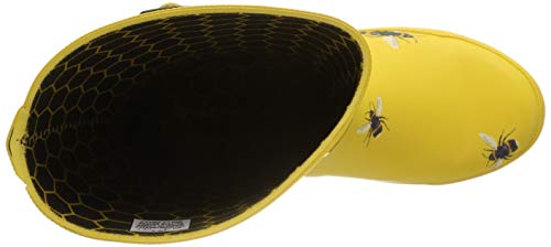 Joules Molly Welly, Botas de Agua para Mujer, Dorado (Gold Botanical Beetroot Gldbotb), 38 EU