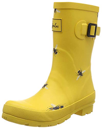 Joules Molly Welly, Botas de Agua para Mujer, Dorado (Gold Botanical Beetroot Gldbotb), 38 EU