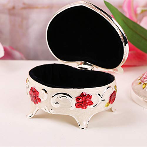 Joyero, caja de regalo de boda elegante coreana simple creativa elegante aleación de zinc Caja de almacenamiento de joyas de joyería europea y coreana