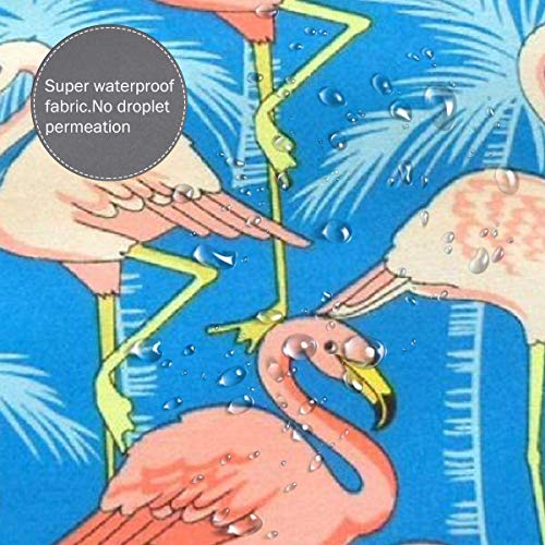 jrtyjrdtyj Capa de Corte para niños Pink Flamingo Palm Tree Kids Haircut Barber Cape for Hair Cutting Professional Home Salon Hairdressing Smock Cover