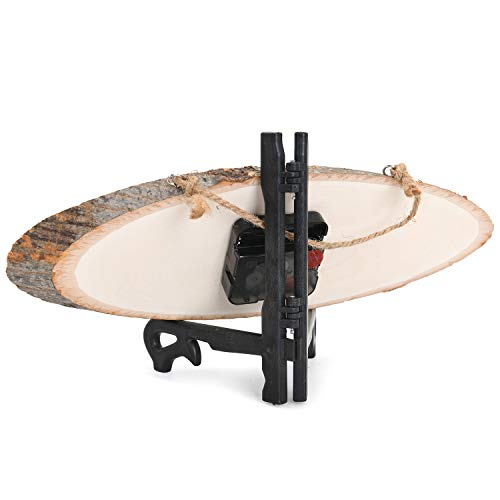 JSDing Regalo para Mujer Hombre Ella él Personalizado Regalo de Cumpleaños de Madera para Novia Novio Creativa Madera Regalo con Reloj Aniversario Regalo para la Boda Navidad Cumpleaño