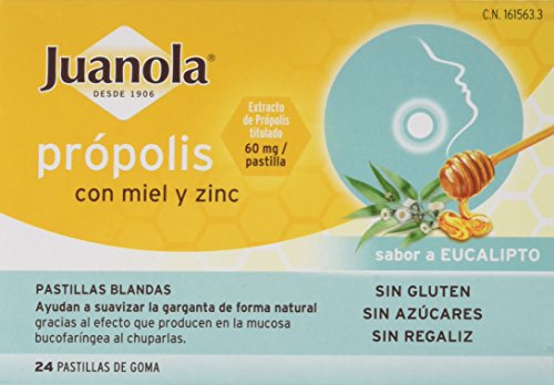 Juanola Própolis con Miel y Zinc - 24 Comprimidos