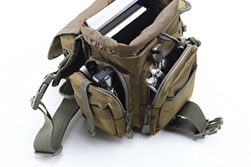 Jueachy Riñoneras de Marcha Unisex, Bolsa de Cintura Multifuncional para la Pierna táctica Militar para Pesca para Motociclismo Senderismo Camping Caza